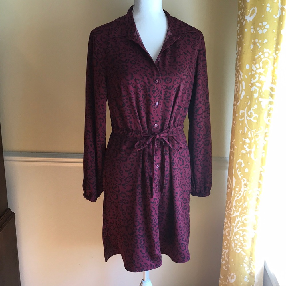 Leopard print dress